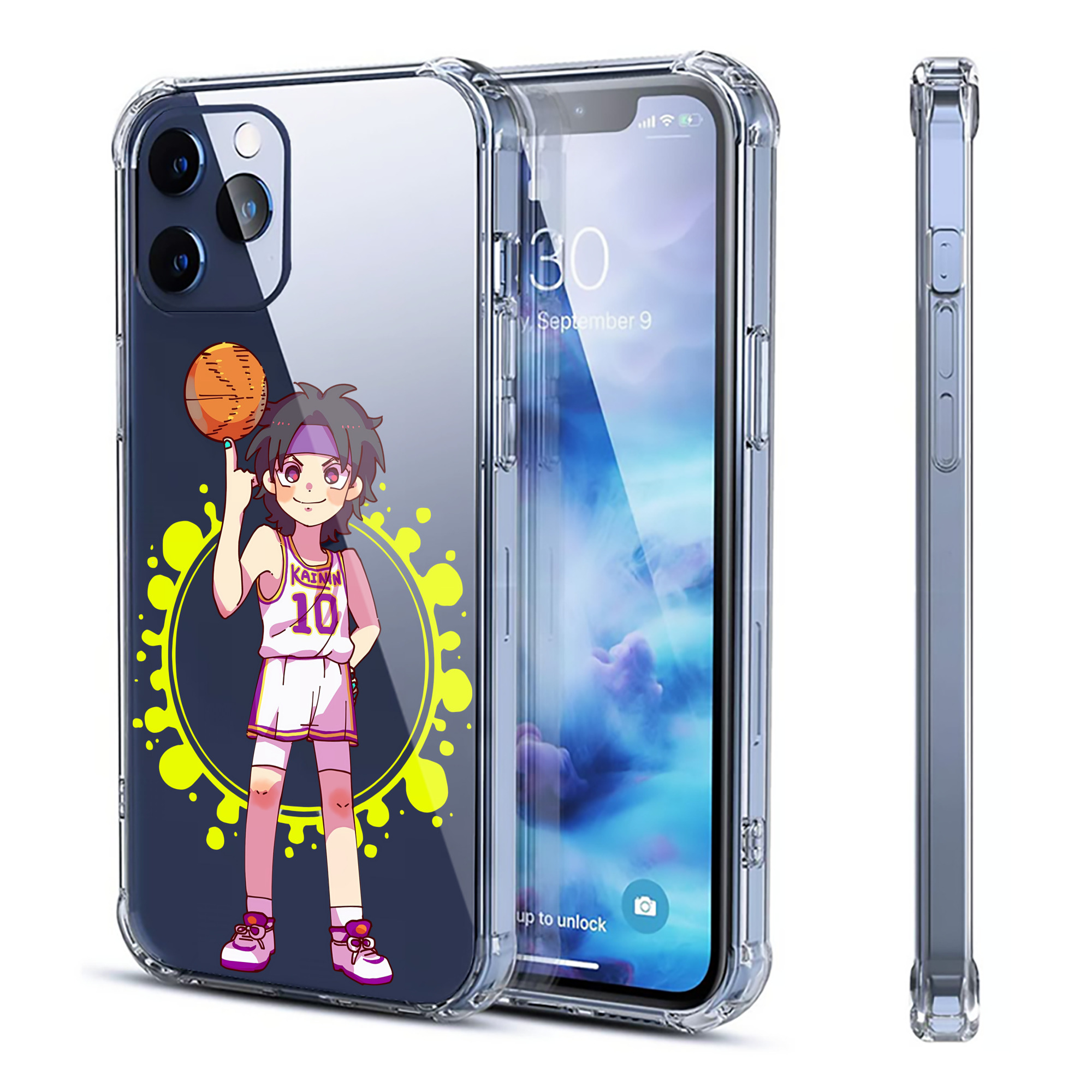 （画像用） SLAM DUNK／スラムダンク 【iPhone 12シリーズ対応】透明スマホケース（クリアソフトケース）